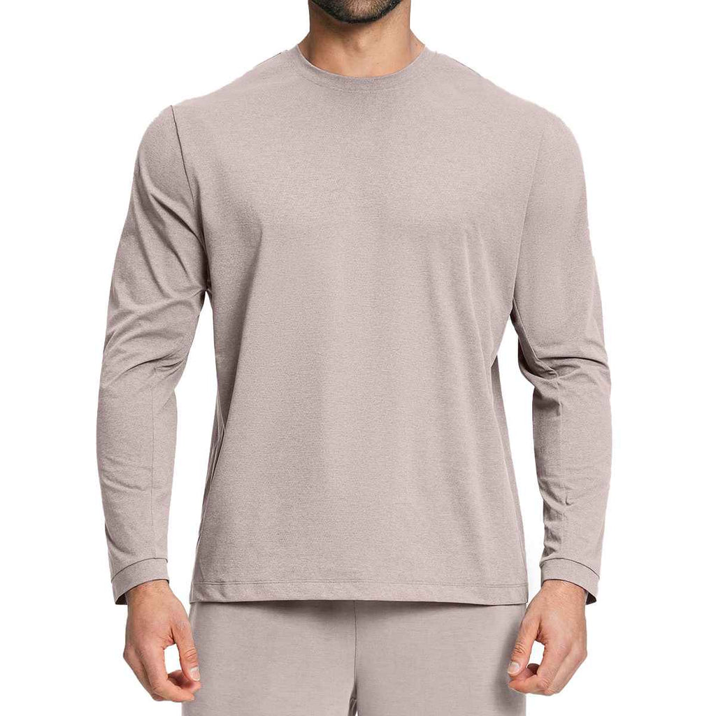 Mens Gym Training 100%polyester Long Sleeve Shirt DD-ECX5091 print logo 10