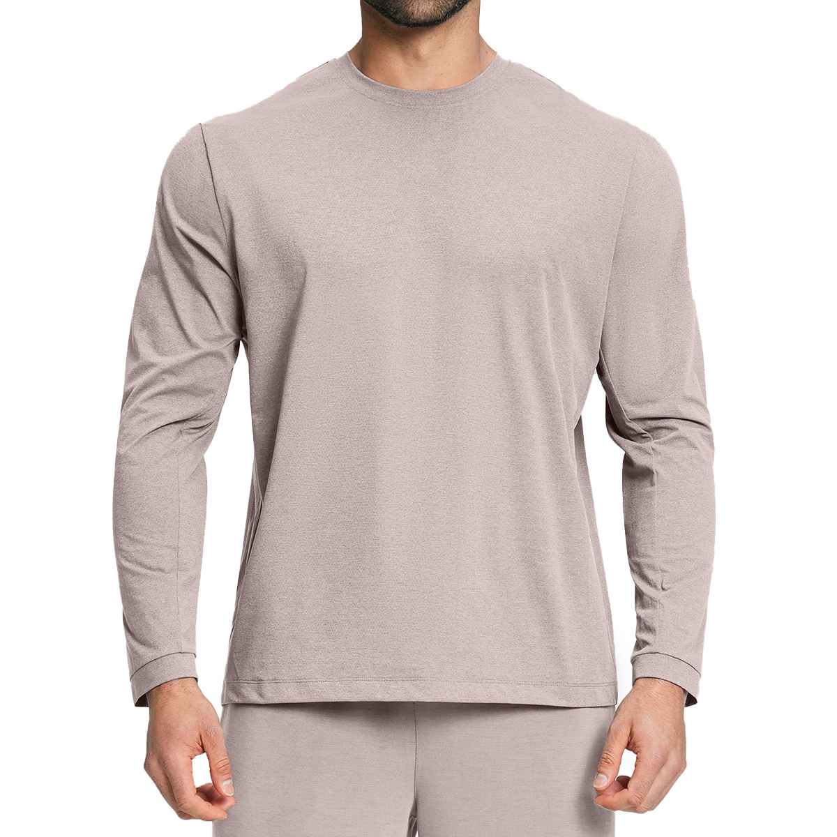 Mens Gym Training 100%polyester Long Sleeve Shirt DD-ECX5091 print logo 10