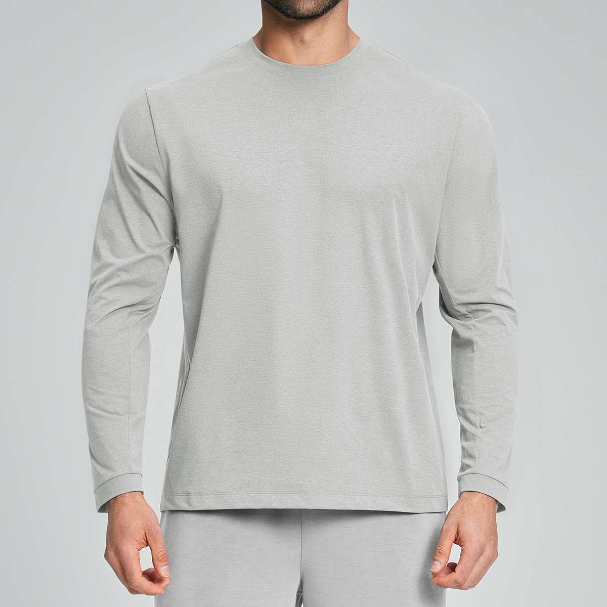Mens Gym Training 100%polyester Long Sleeve Shirt DD-ECX5091 print logo 14