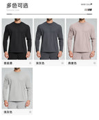 Mens Gym Training 100%polyester Long Sleeve Shirt DD-ECX5091 print logo 15