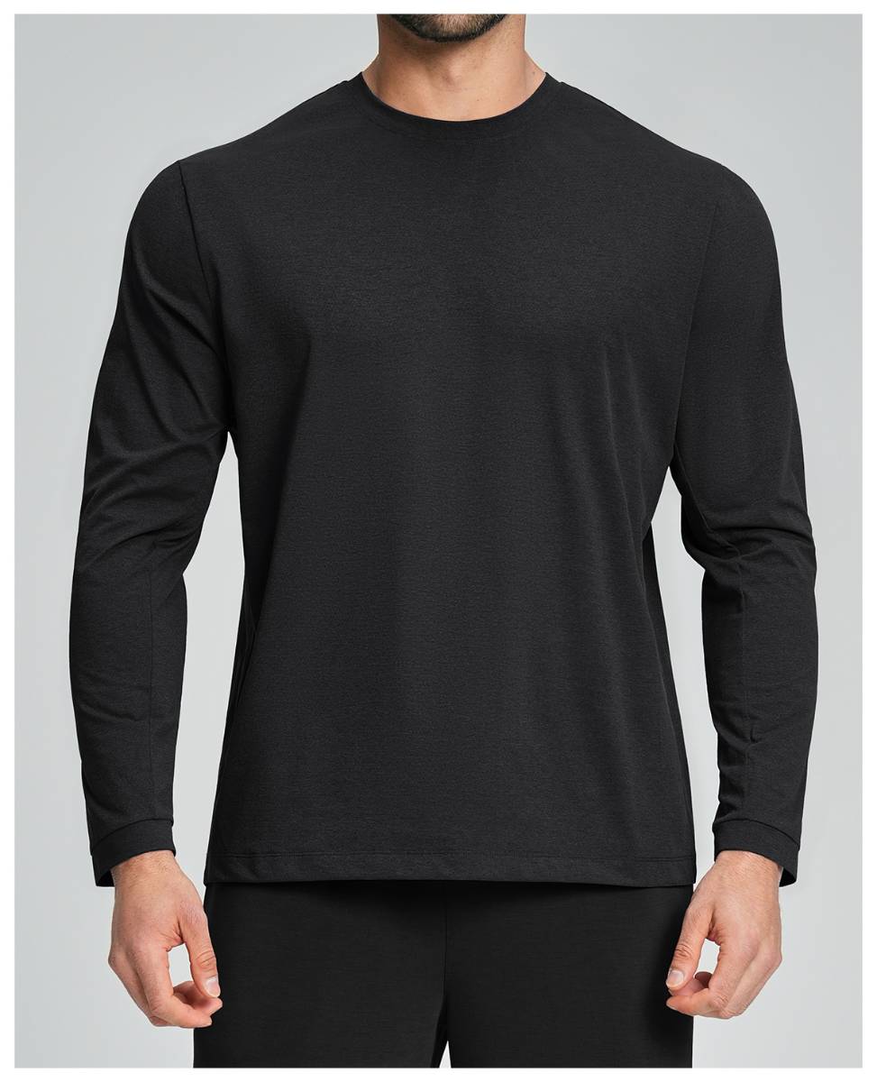Mens Gym Training 100%polyester Long Sleeve Shirt DD-ECX5091 print logo 17