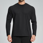 Mens Gym Training 100%polyester Long Sleeve Shirt DD-ECX5091 print logo 1