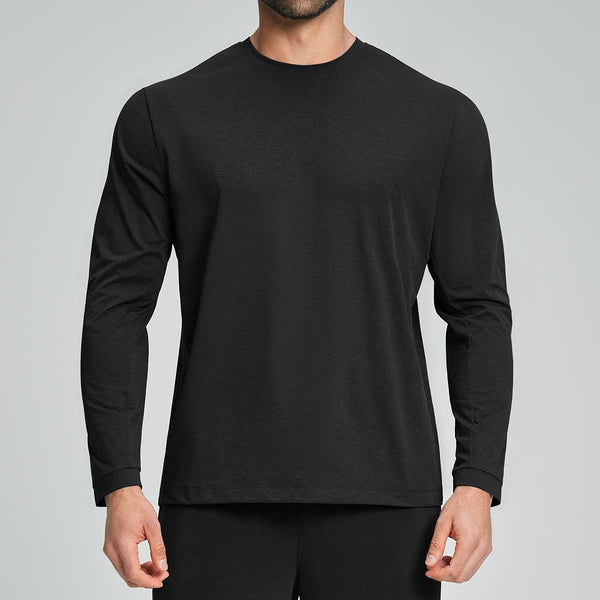 Mens Gym Training 100%polyester Long Sleeve Shirt DD-ECX5091 print logo 1