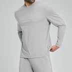 Mens Gym Training 100%polyester Long Sleeve Shirt DD-ECX5091 print logo 21