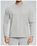 Mens Gym Training 100%polyester Long Sleeve Shirt DD-ECX5091 print logo 22