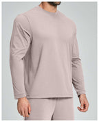 Mens Gym Training 100%polyester Long Sleeve Shirt DD-ECX5091 print logo 33