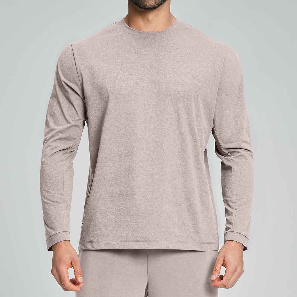 Mens Gym Training 100%polyester Long Sleeve Shirt DD-ECX5091 print logo 3