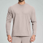 Mens Gym Training 100%polyester Long Sleeve Shirt DD-ECX5091 print logo 3