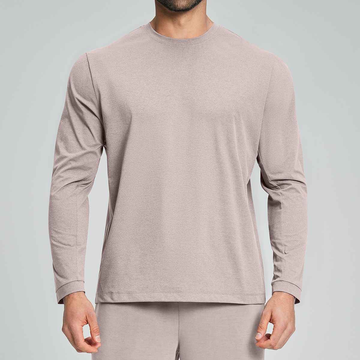 Mens Gym Training 100%polyester Long Sleeve Shirt DD-ECX5091 print logo 3