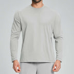 Mens Gym Training 100%polyester Long Sleeve Shirt DD-ECX5091 print logo 4