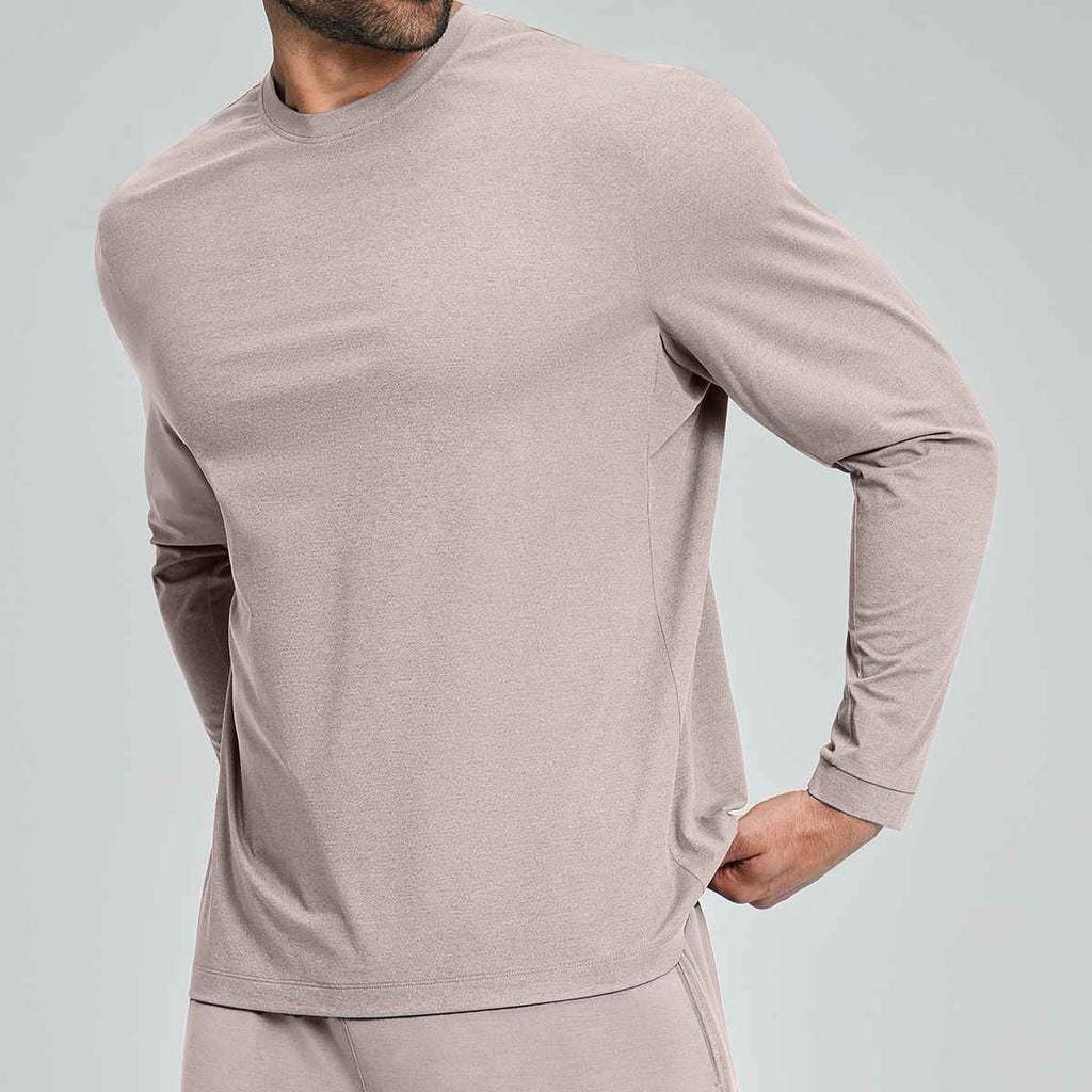 Mens Gym Training 100%polyester Long Sleeve Shirt DD-ECX5091 print logo 6