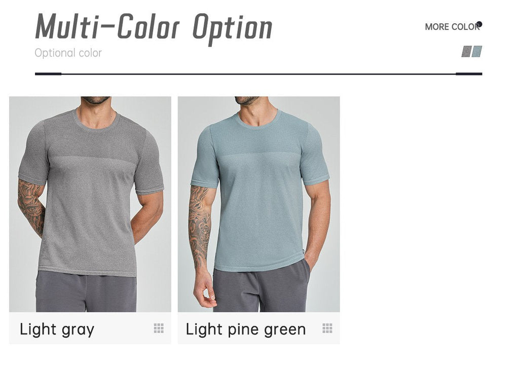 Mens Sports Fitness 64%nylon 36%polyester Tshirt DD-EDX1110 print logo 11