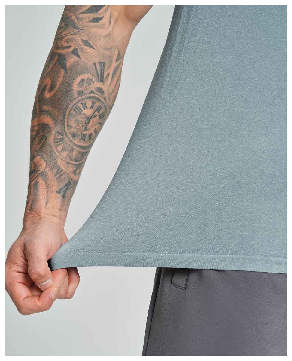 Mens Sports Fitness 64%nylon 36%polyester Tshirt DD-EDX1110 print logo 21