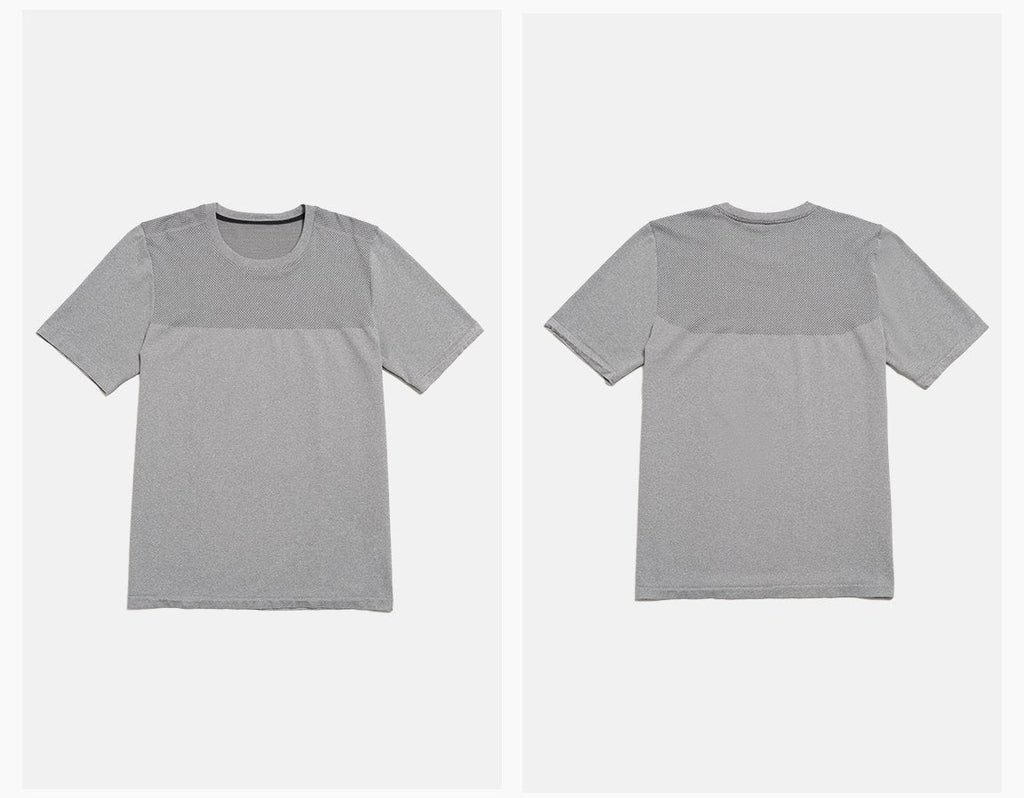 Mens Sports Fitness 64%nylon 36%polyester Tshirt DD-EDX1110 print logo 22
