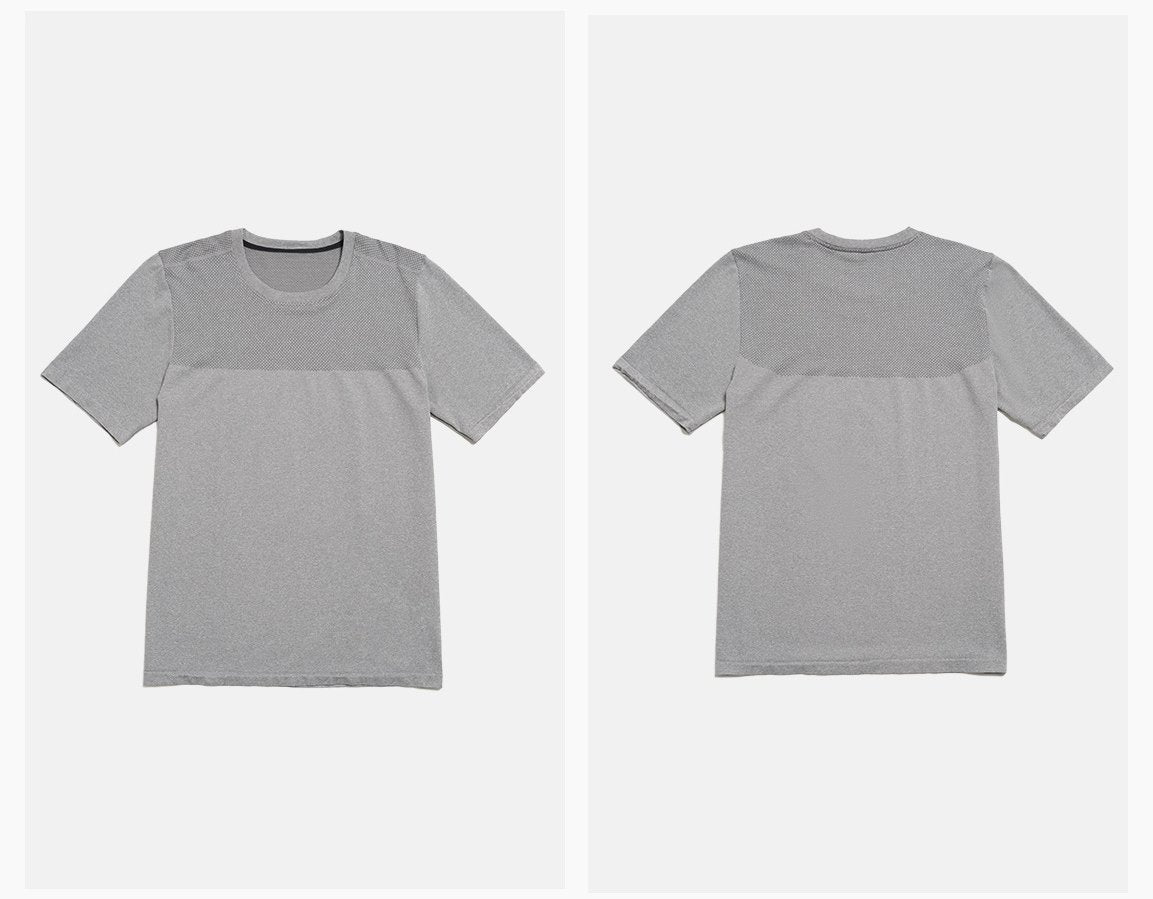 Mens Sports Fitness 64%nylon 36%polyester Tshirt DD-EDX1110 print logo 22