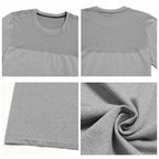 Mens Sports Fitness 64%nylon 36%polyester Tshirt DD-EDX1110 print logo 23