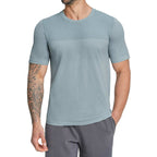 Mens Sports Fitness 64%nylon 36%polyester Tshirt DD-EDX1110 print logo 8