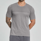 Mens Sports Fitness 64%nylon 36%polyester Tshirt DD-EDX1110 print logo 9