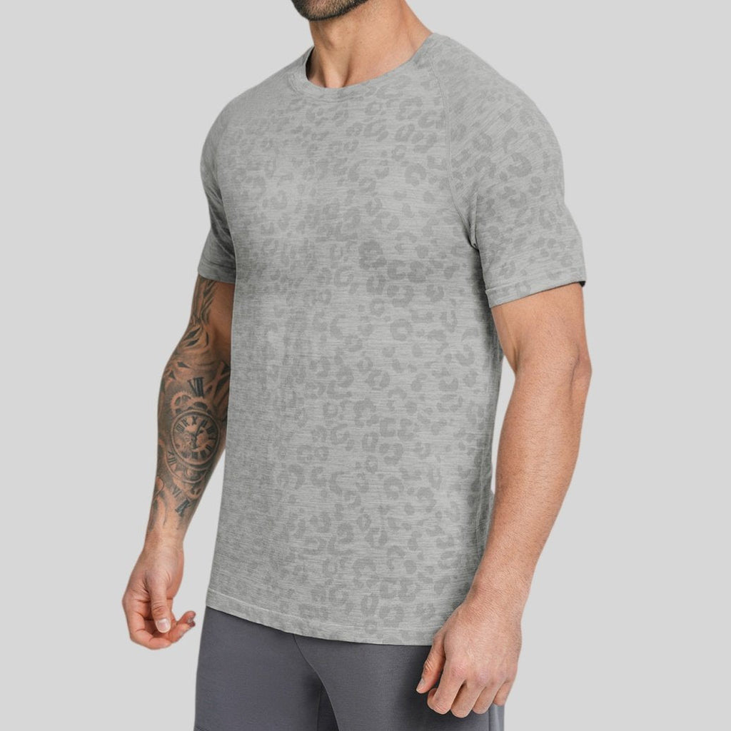 Mens Fitness Running 62%nylon 38%polyester Tshirt DD-EDX1112 print logo 13