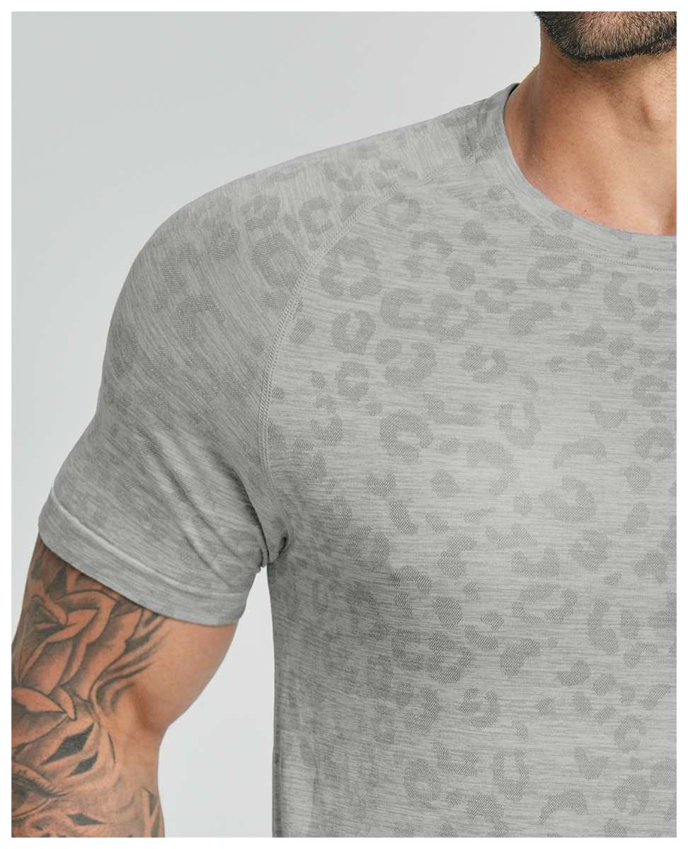 Mens Fitness Running 62%nylon 38%polyester Tshirt DD-EDX1112 print logo 15
