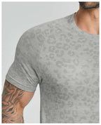 Mens Fitness Running 62%nylon 38%polyester Tshirt DD-EDX1112 print logo 15