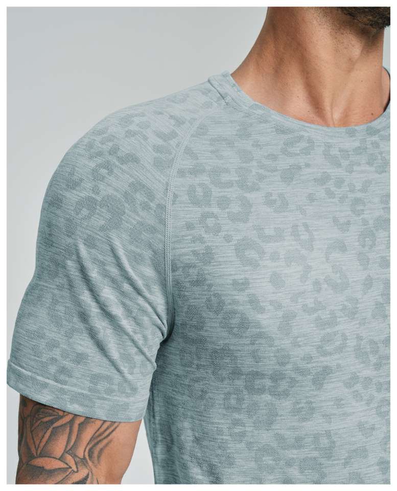 Mens Fitness Running 62%nylon 38%polyester Tshirt DD-EDX1112 print logo 20