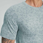 Mens Fitness Running 62%nylon 38%polyester Tshirt DD-EDX1112 print logo 6