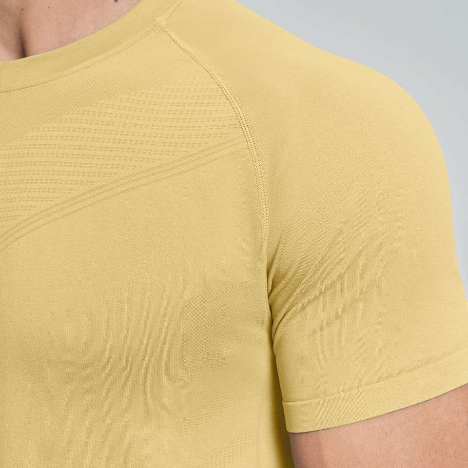 Mens Sports Running 90%nylon 10%spandex Tshirt DD-EDX1119 print logo 10
