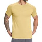 Mens Sports Running 90%nylon 10%spandex Tshirt DD-EDX1119 print logo 11