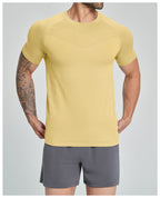 Mens Sports Running 90%nylon 10%spandex Tshirt DD-EDX1119 print logo 24