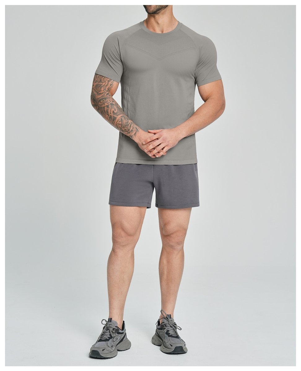 Mens Sports Running 90%nylon 10%spandex Tshirt DD-EDX1119 print logo 28