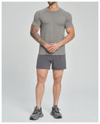 Mens Sports Running 90%nylon 10%spandex Tshirt DD-EDX1119 print logo 28