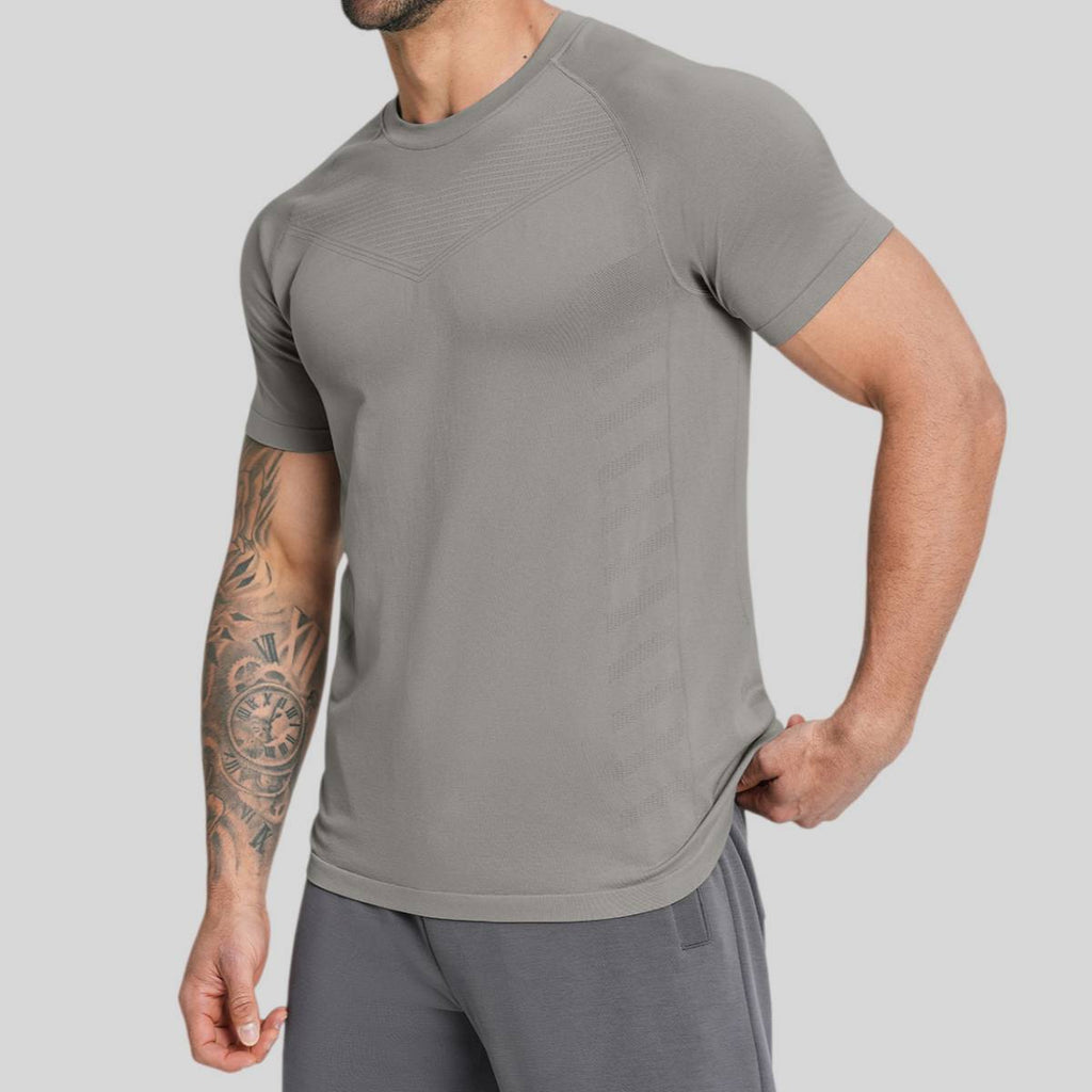 Mens Sports Running 90%nylon 10%spandex Tshirt DD-EDX1119 print logo 30
