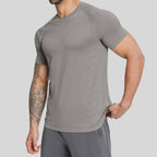 Mens Sports Running 90%nylon 10%spandex Tshirt DD-EDX1119 print logo 30