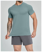 Mens Sports Running 90%nylon 10%spandex Tshirt DD-EDX1119 print logo 39