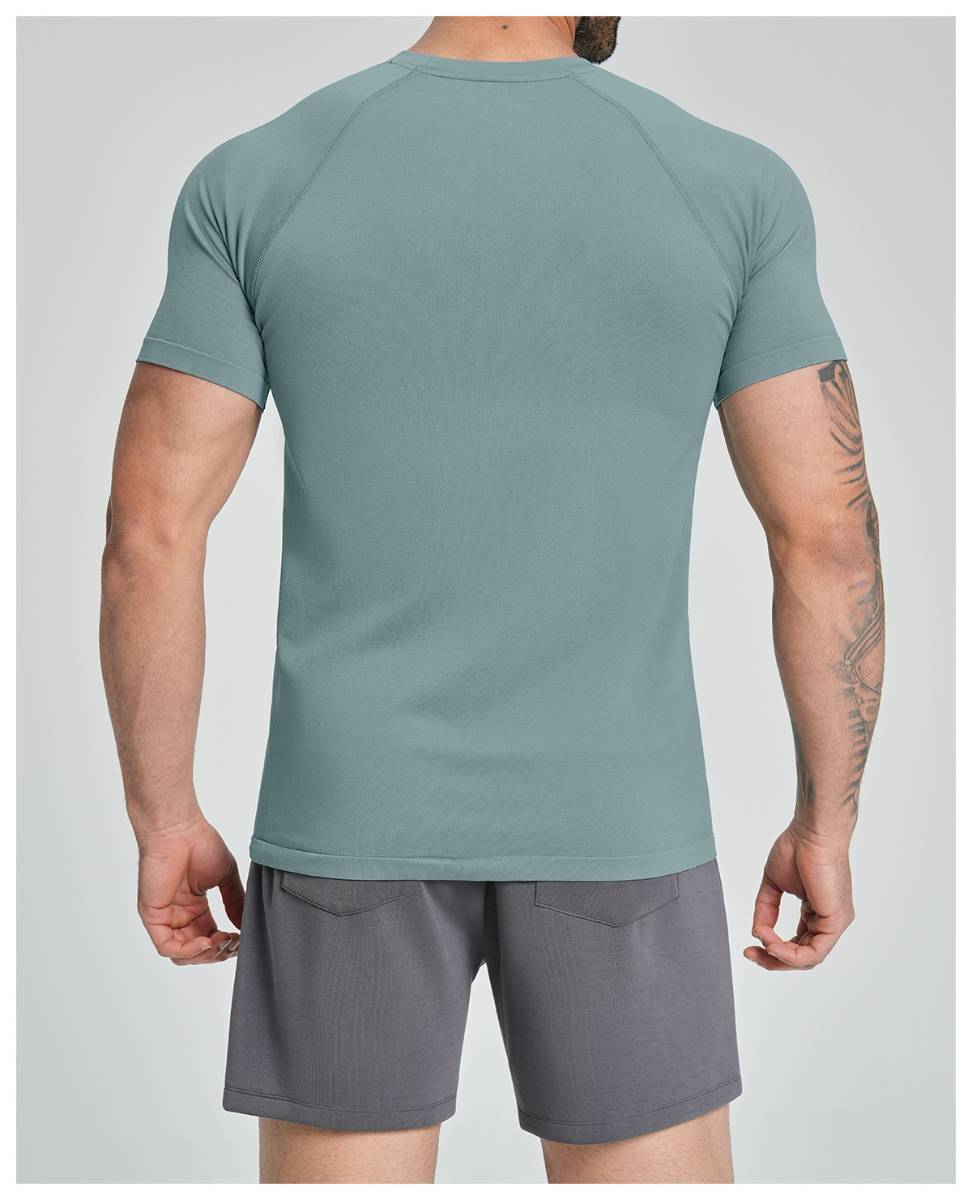 Mens Sports Running 90%nylon 10%spandex Tshirt DD-EDX1119 print logo 41