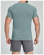 Mens Sports Running 90%nylon 10%spandex Tshirt DD-EDX1119 print logo 41