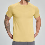 Mens Sports Running 90%nylon 10%spandex Tshirt DD-EDX1119 print logo 7