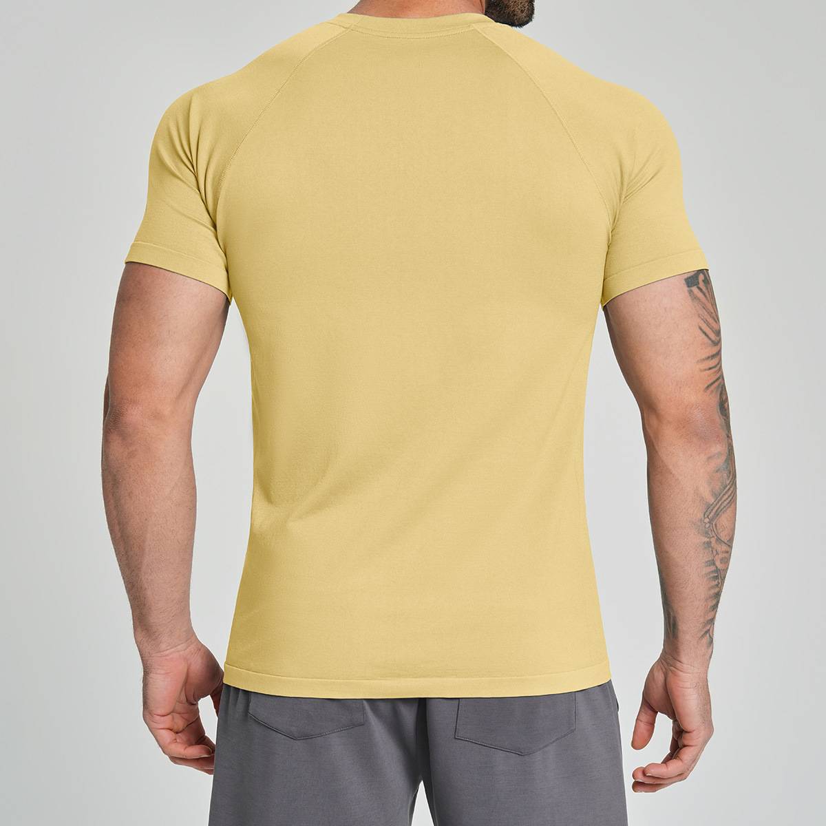 Mens Sports Running 90%nylon 10%spandex Tshirt DD-EDX1119 print logo 9
