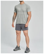 Mens Workout Training 66%nylon 34%polyester Tshirt DD-EDX1172 print logo 11