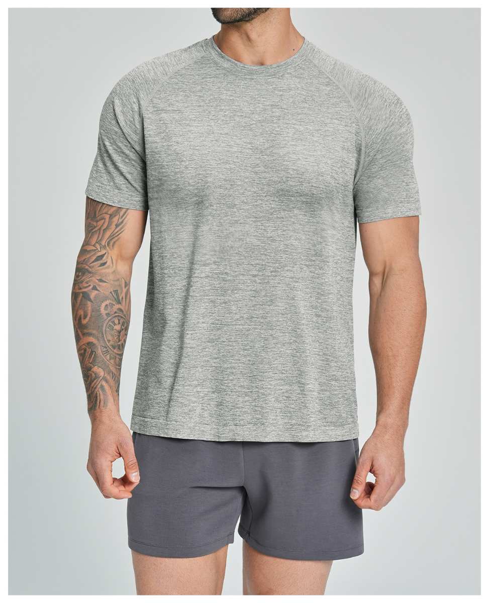 Mens Workout Training 66%nylon 34%polyester Tshirt DD-EDX1172 print logo 12