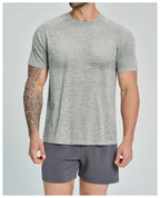 Mens Workout Training 66%nylon 34%polyester Tshirt DD-EDX1172 print logo 12