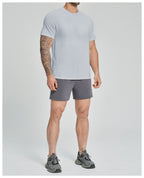 Mens Workout Training 66%nylon 34%polyester Tshirt DD-EDX1172 print logo 16