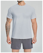 Mens Workout Training 66%nylon 34%polyester Tshirt DD-EDX1172 print logo 17