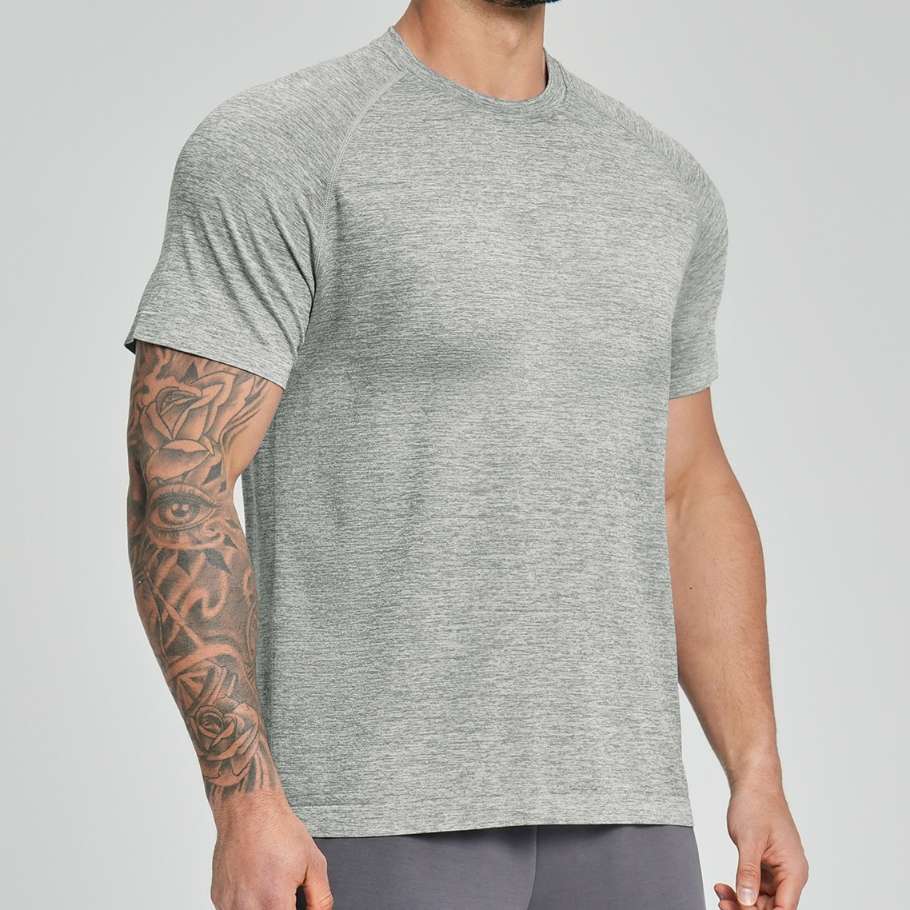Mens Workout Training 66%nylon 34%polyester Tshirt DD-EDX1172 print logo 2