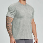 Mens Workout Training 66%nylon 34%polyester Tshirt DD-EDX1172 print logo 2