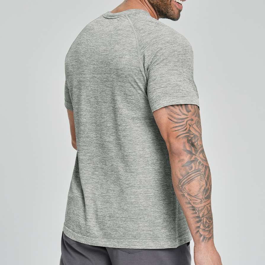 Mens Workout Training 66%nylon 34%polyester Tshirt DD-EDX1172 print logo 5