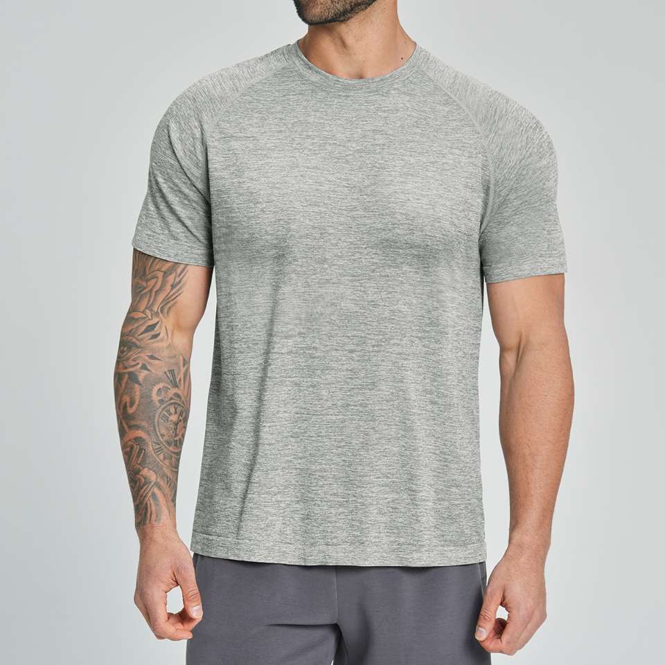 Mens Workout Training 66%nylon 34%polyester Tshirt DD-EDX1172 print logo 9