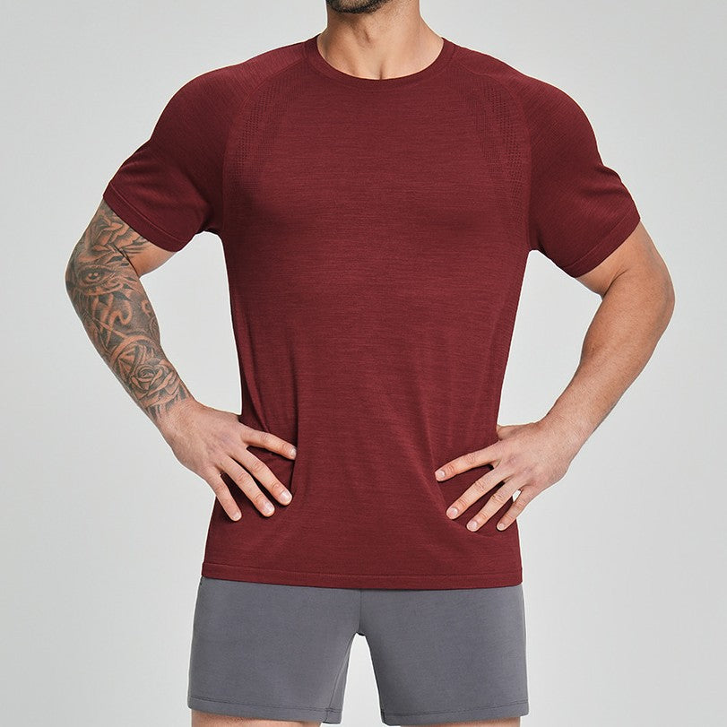 Mens Gym Sportswear 53%nylon 47%polyester Tshirt DD-EDX1196 print logo 1