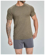 Mens Gym Sportswear 53%nylon 47%polyester Tshirt DD-EDX1196 print logo 22